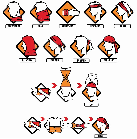 Бандана Buff Polar Solid Black - Фото 2 большая