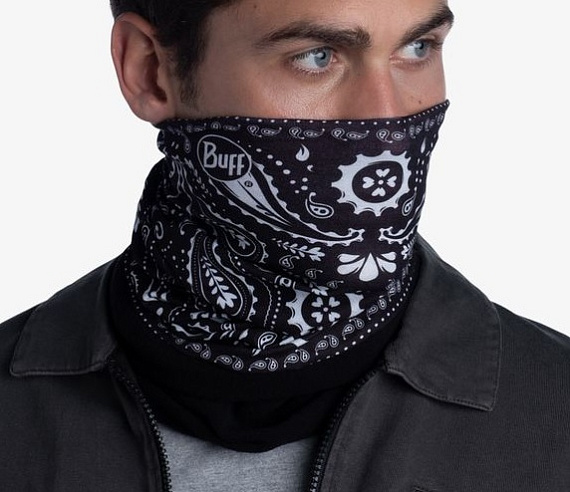 Бандана Buff Polar Cashmere Black - Фото 3 большая