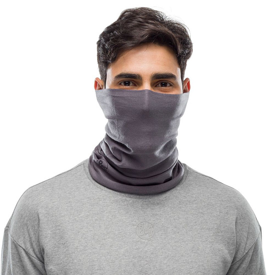Бандана Buff Thermonet Solid Grey Castlerock - Фото 3 большая