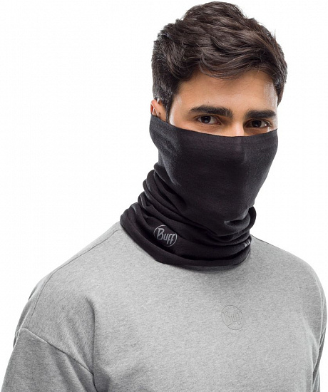 Бандана Buff Thermonet Solid Black - Фото 2 большая