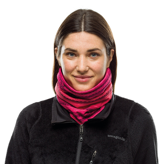 Шарф Buff Reversible Polar Neckwarmer Kadri Fuchsia - Фото 3 большая