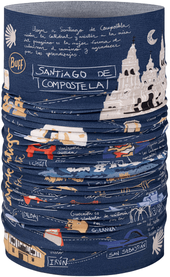 Бандана Buff CoolNet UV Camino Norte Navy - Фото 1 большая