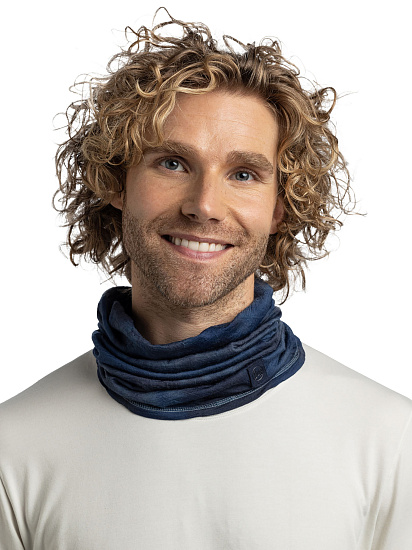 Бандана Buff Merino Lightweight Dye Navy - Фото 3 большая