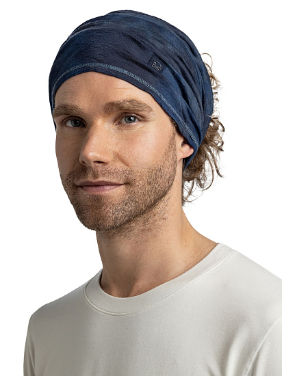 Бандана Buff Merino Lightweight Dye Navy - Фото 4 большая