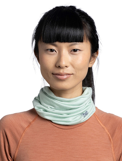 Бандана Buff Merino Lightweight Solid Seagrove Green - Фото 3 большая