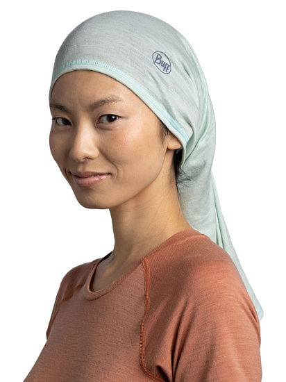 Бандана Buff Merino Lightweight Solid Seagrove Green - Фото 4 большая