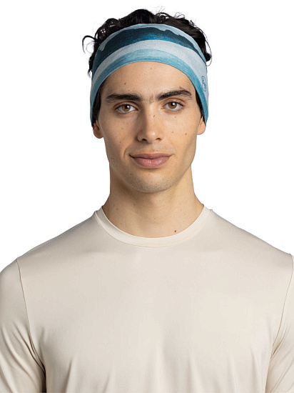Повязка Buff CoolNet UV Wide Headband Aler Teal - Фото 2 большая