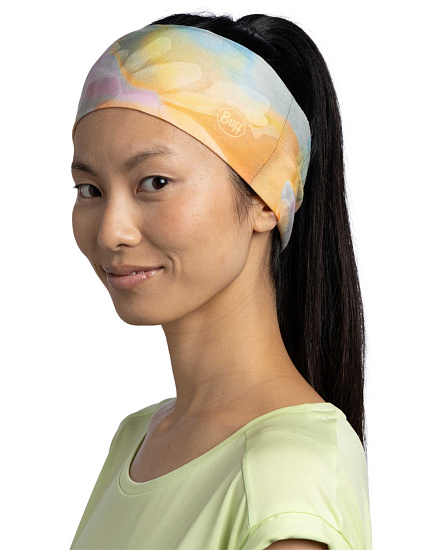 Повязка Buff CoolNet UV Wide Headband Esmerald Seagrove Green - Фото 3 большая
