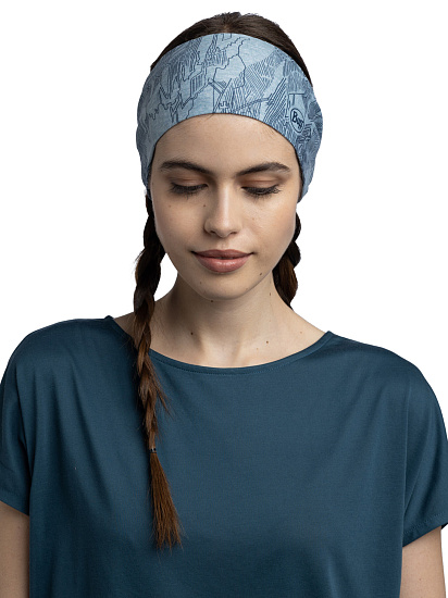 Повязка Buff CoolNet UV Wide Headband Laven Mist - Фото 2 большая