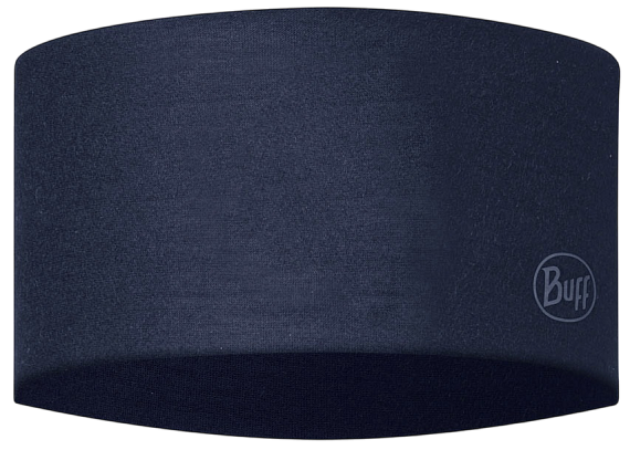 Повязка Buff CoolNet UV Wide Headband Solid Night Blue - Фото 1 большая
