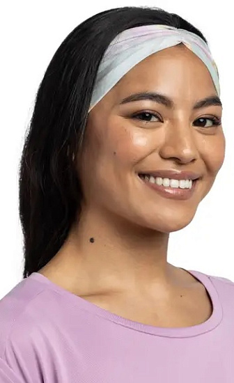 Повязка Buff CoolNet UV Ellipse Headband Esmerald Seagrove Green - Фото 4 большая
