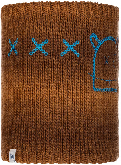 Шарф детский Buff Knitted & Polar Neckwarmer MonsterTundra Khaki - Фото 1 большая