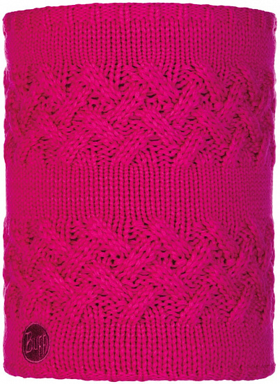 Шарф Buff Knitted&Polar Neckwarmer Savva Magenta - Фото 1 большая