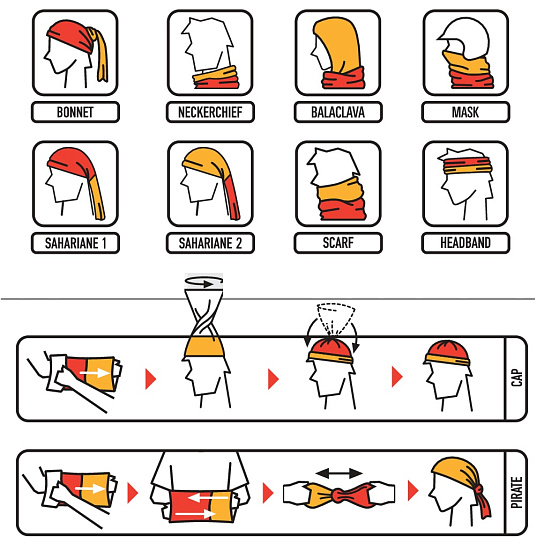 Бандана женская BUFF Original Buff DROPS - Фото 2 большая