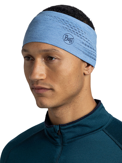 Повязка Buff DryFlx Solid Washed Blue - Фото 3 большая
