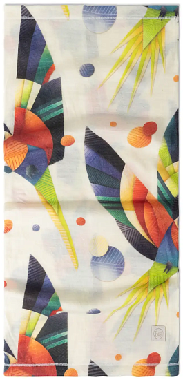 Бандана Buff Merino Lightweight Mareck Cloud - Фото 2 большая