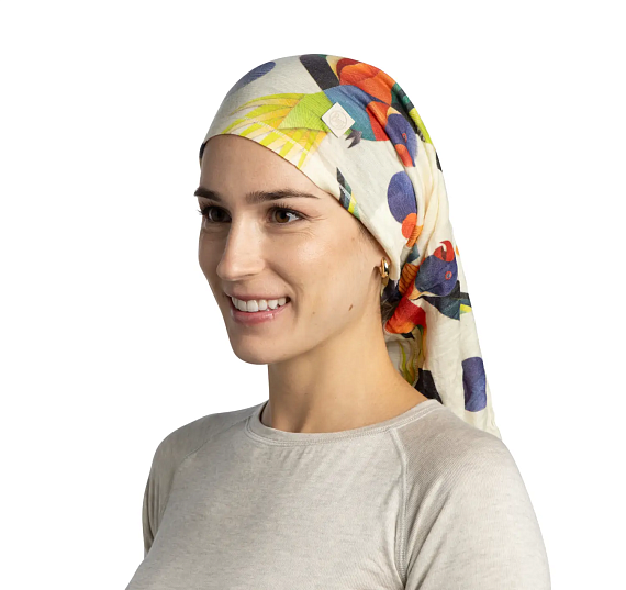 Бандана Buff Merino Lightweight Mareck Cloud - Фото 4 большая