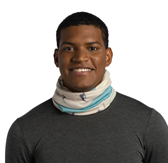 Бандана Buff Merino Lightweight Ekan Grey - Фото 3 большая