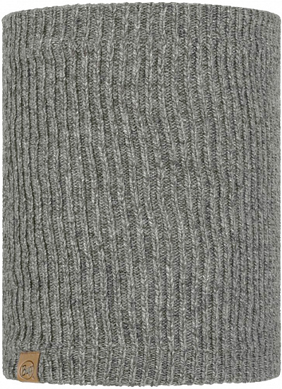 Шарф Buff Knitted&Fleece Lyne Light Grey - Фото 1 большая