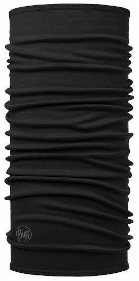 Бандана Buff MW Merino Wool Solid Black - Фото 1 большая
