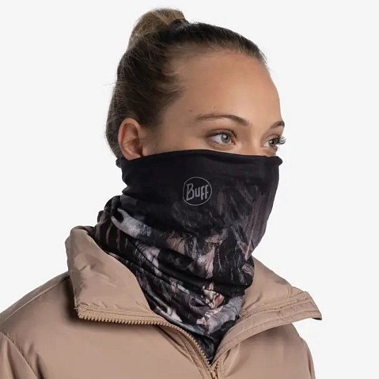 Шарф Buff Polar Reversible Blaise Black - Фото 4 большая