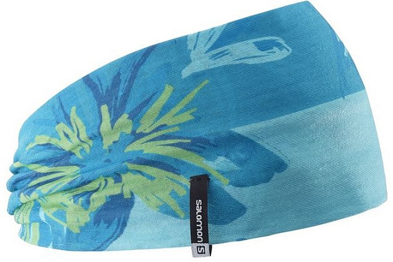 Повязка Salomon Headband Enamel Blu/Bl - Фото 1 большая