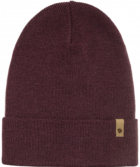 Шапка Fjallraven Classic Knit Dark Garnet - Фото 2 большая