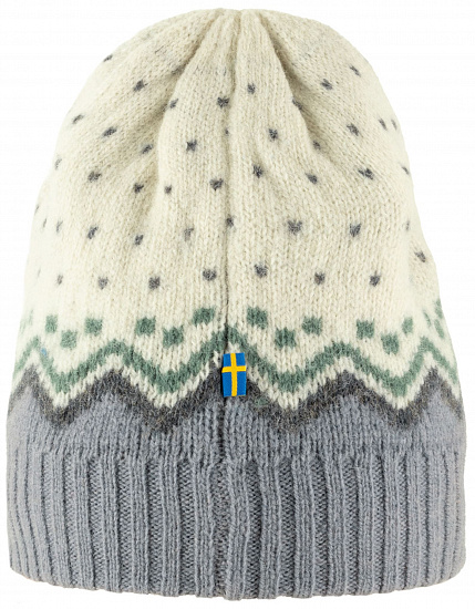 Шапка Fjallraven Ovik Knit Hat Chalk White - Фото 2 большая