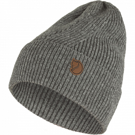 Шапка Fjallraven Directional Rib Grey - Фото 1 большая