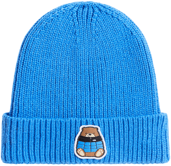 Шапка детская The North Face TNF Logo Box Cuffed Active Blue - Фото 1 большая