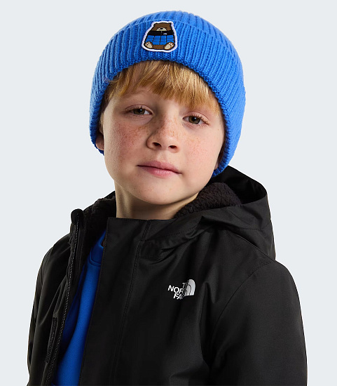Шапка детская The North Face TNF Logo Box Cuffed Active Blue - Фото 4 большая