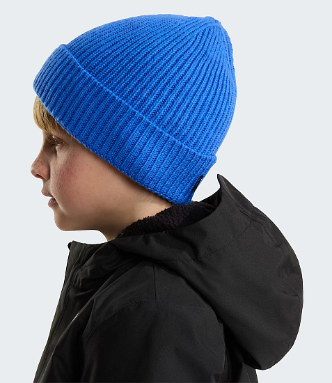 Шапка детская The North Face TNF Logo Box Cuffed Active Blue - Фото 5 большая