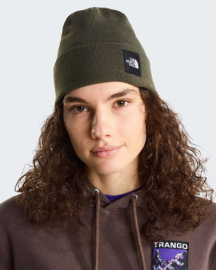 Шапка The North Face Dock Worker Recycled New Taupe Green - Фото 3 большая