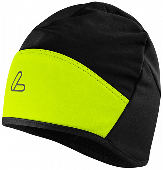 Шапка Loffler Windstopper® Flaps Neon Yellow - Фото 1 большая