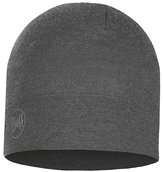 Шапка Buff Midweght Merino Wool Hat Light Grey Melange - Фото 1 большая