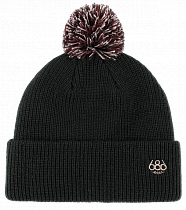 Шапка женская 686 Mix Pom Black