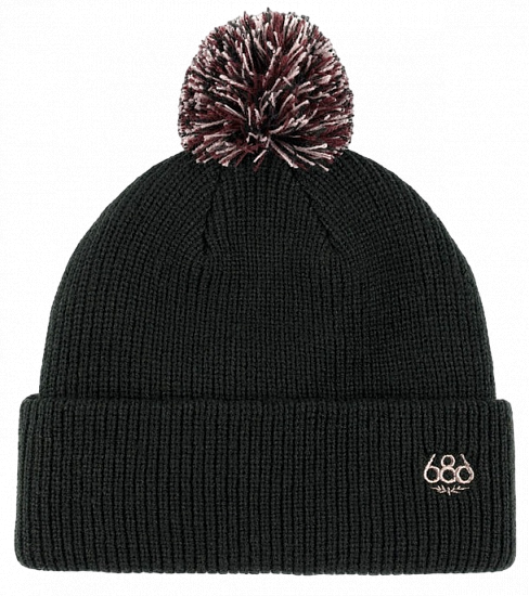 Шапка женская 686 Mix Pom Black - Фото 1 большая