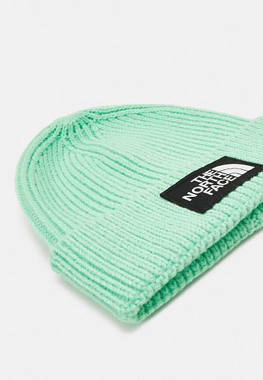 Шапка The North Face Logo Box Cuffed Spring Bud - Фото 4 большая
