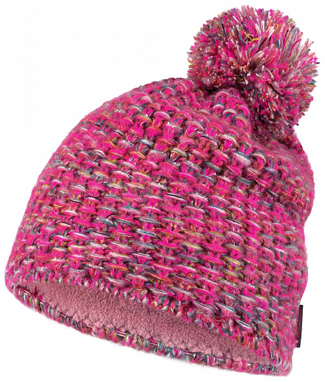Шапка Buff Knitted & Fleece Hat Grete Pink - Фото 1 большая