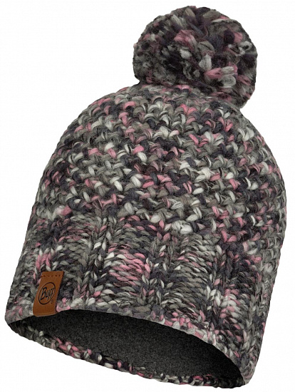 Шапка Buff Knitted & Fleece Hat Margo Castlerock Grey - Фото 1 большая
