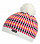 Шапка Eisbar Timmy Pompon MU White/P.Pink/Schwarz/D.Pink - Фото 1 малая