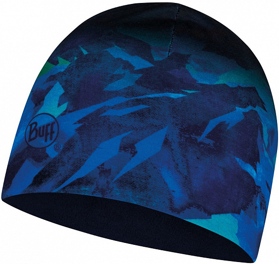 Шапка Buff Micro&Polar Hat Junior High Mountain Blue - Фото 1 большая