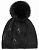 Шапка женская Toni Sailer Fur Metal Logo Black - Фото 1 малая