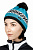 Шапка Eisbar Noma Pompon MU Schwarz/Mugoazur/White/Schwarz - Фото 1 малая