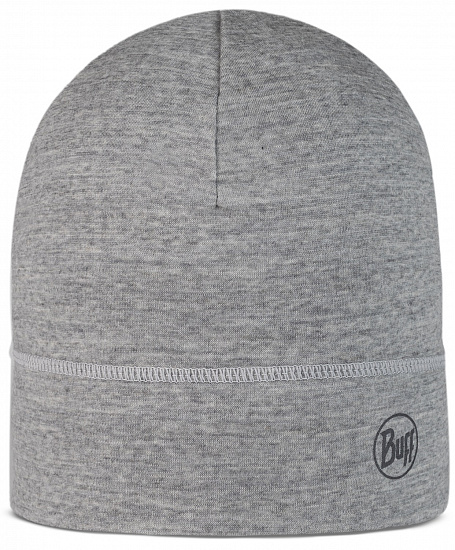 Шапка Buff Merino Lightweight Solid Light Grey - Фото 1 большая