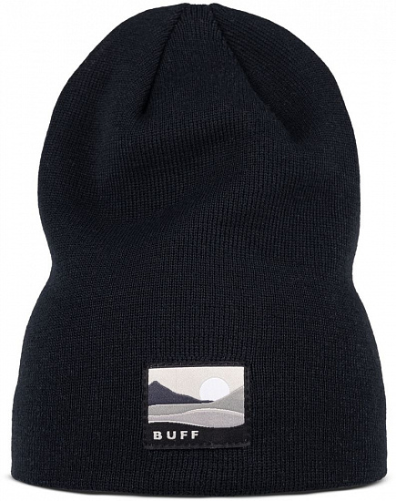 Шапка Buff Knitted Lilon Long Black - Фото 1 большая