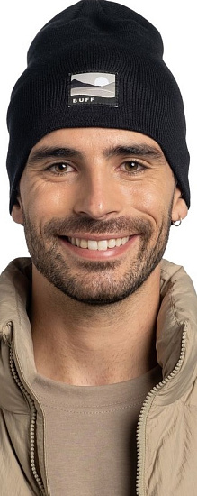 Шапка Buff Knitted Lilon Long Black - Фото 2 большая