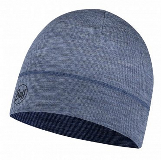 Шапка Buff Lightweight Merino Wool Light Denim Stripes - Фото 1 большая