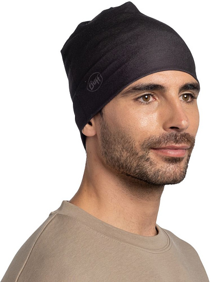 Шапка Buff Ecostretch Black - Фото 4 большая