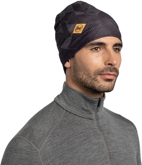 Шапка Buff Ecostretch Micor Graphite - Фото 3 большая